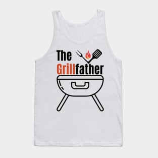 The Grillfather, Funny Grilling Chef Dad Father's Day Tank Top